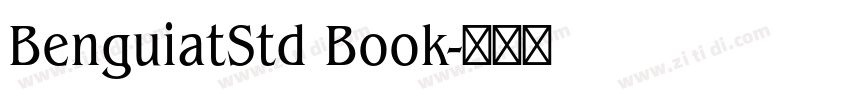 BenguiatStd Book字体转换